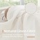 BGment Linen Sheer Curtains 84 Inches Long 2 Panels Set for Living Room Light Filtering Drapes with Rod Pocket Lightweight Window Treatments for Bedroom 52 X 84 Inch