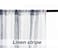 Central Park Navy and White Stripe Sheer Curtains Boucle Linen Farmhouse Rustic Window Curtain Panel Yarn Dyed Woven 95 Inches Long for Living Room Bedroom with Rod Pocket 40 W x 95 L Pack of 2