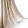 Deeprove Boho Curtains for Bedroom Cream Hollow Crochet Stripes and Florals Print Cotton Linen Fabric Patchwork Bohemian Beige Tassel SemiBlackout Window Panel Farmhouse Drape 1 Panel W59 x L84