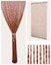 Erfolkerz 52 Strands Beaded Curtain for Doorways 354x79 Handmade Natural Beaded CurtainsBoho Doorway Wood and Bamboo Bead CurtainAs Insect ScreenRoom DividerBrown