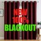 G2000 100 Blackout Curtains 84 Inch Burgundy Red Room Darkening Thermal Lined Noise Reducing 2 Panels
