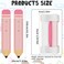 HINGTAI 2Pcs Pink Classroom Shade Pencil Shape Blackout Curtains for Office Porch Room Door Windows