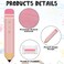 HINGTAI 2Pcs Pink Classroom Shade Pencil Shape Blackout Curtains for Office Porch Room Door Windows