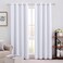 HOMEIDEAS Blackout Curtains Pure White 52 X 96 Inch