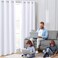 HOMEIDEAS Blackout Curtains Pure White 52 X 96 Inch