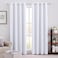 HOMEIDEAS Blackout Curtains Pure White 52 X 96 Inch