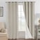 H.VERSAILTEX HVERSAILTEX 100 Blackout Curtains for Bedroom Thermal Insulated Linen Textured Curtains Heat and Full Light Blocking Drapes Living Room Curtains 2 Panel Sets Cobblestone 52x96 Inch