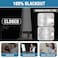 H.VERSAILTEX HVERSAILTEX 100 Blackout Curtains for Living Room Camellia Floral Blackout Curtains 63 Inches Long Light Blocking Window Treatment Curtains with Black Liner Grommet Thermal Drapes 2 Panel
