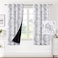 H.VERSAILTEX HVERSAILTEX 100 Blackout Curtains for Living Room Camellia Floral Blackout Curtains 63 Inches Long Light Blocking Window Treatment Curtains with Black Liner Grommet Thermal Drapes 2 Panel