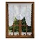 Jayla White SemiSheer Floral Lace Curtain Swag for Kitchen Half Window Bathroom Decoration Rod Pocket59 x 39 Inch 1 Panel