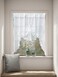 Jayla White SemiSheer Floral Lace Curtain Swag for Kitchen Half Window Bathroom Decoration Rod Pocket59 x 39 Inch 1 Panel
