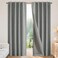 Joydeco Linen Blackout Curtains for Bedroom 100 Light Blocking 1 Panels Light Grey Drapes 100 W x 120 L Thermal Insulated Room Darkening Curtains for Living Room Rod Pocket Back Tabs
