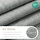 Joydeco Linen Blackout Curtains for Bedroom 100 Light Blocking 1 Panels Light Grey Drapes 100 W x 120 L Thermal Insulated Room Darkening Curtains for Living Room Rod Pocket Back Tabs