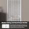 LaSyL Beaded String Curtains for Doorways White 39 x 110 inches Crystal Beads Screens Home Privacy Decor Suitable for Living Room Partition Closet Doors Hallway Entrance