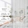 LaSyL Beaded String Curtains for Doorways White 39 x 110 inches Crystal Beads Screens Home Privacy Decor Suitable for Living Room Partition Closet Doors Hallway Entrance