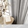 Jolilight Linen Blend Grey Curtains for Living Room Back Tab Modern Farmhouse Semi Sheer Light Gray Curtains 84 inches Long 2 Panels Set Muted Neutral Cotton Texture Window Curtain for Dining Room Bed