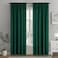 MIULEE Hunter Green Privacy Sheer Curtains That Let Light in 84 Inches Long NonSeeThrough Semi Sheer Curtain Light Filtering Window Curtains Christmas Drapes for Living Room Bedroom 2 Panels Set