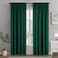 MIULEE Hunter Green Privacy Sheer Curtains That Let Light in 84 Inches Long NonSeeThrough Semi Sheer Curtain Light Filtering Window Curtains Christmas Drapes for Living Room Bedroom 2 Panels Set