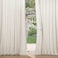 MIULEE NonSeeThrough Privacy Linen Curtains 2 Panels Light Filtering Window Curtains Farnhouse Textured Back Tab Semi Sheer Drapes for Bedroom Living Room 52 x 84 Inches Long Linen