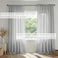 Mrs.Naturall MrsNaturall Grey Linen Curtains 84 Inch Length 2 Panel Set Effortless Versatile Rod Pocket Clip Ring Semi Sheer Drapes for Bedroom Living Room Light Gray
