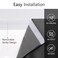 Muamar No Drill Blackout Curtain Easy Install Window Curtain Panels Portable Bedroom Curtains 2 Panel Sets Light Blocking Shades for Window Grey 34 W x 30 L