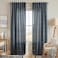 Lino Rosa Navy Blue and White Patterned CurtainsFloral Boho Striped Print Farmhouse Winter Pattern Curtains for Living Room Bedroom 84 Inch Length