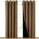 NICETOWN 100 Blackout Window Curtain Panels Heat and Cold Blocking Drapes with Black Liner for Nursery 84 inches Drop Thermal Insulated Draperies Gold Brown 2 Pieces 52 inches Wide Each Panel