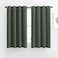 NICETOWN Bedroom Blackout Curtains Drapes Window Treatment Thermal Insulated Solid Grommet Voice Reducing for KitchenNursery Dark Mallard 1 Pair W52 x L54