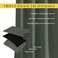 NICETOWN Bedroom Blackout Curtains Drapes Window Treatment Thermal Insulated Solid Grommet Voice Reducing for KitchenNursery Dark Mallard 1 Pair W52 x L54