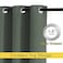 NICETOWN Bedroom Blackout Curtains Drapes Window Treatment Thermal Insulated Solid Grommet Voice Reducing for KitchenNursery Dark Mallard 1 Pair W52 x L54