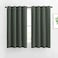 NICETOWN Bedroom Blackout Curtains Drapes Window Treatment Thermal Insulated Solid Grommet Voice Reducing for KitchenNursery Dark Mallard 1 Pair W52 x L54