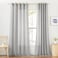 NICETOWN Sliding Door Curtains Linen Sheer Textured Grommet Semi Sheer Keep Privacy Window Drapes with Light Filtering for Living RoomBedroom Grey W70 x L96 2 Pieces
