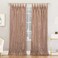 No. 918 No 918 Odelia Distressed Velvet SemiSheer Tab Top Curtain Panel 50 x 84 Blush Pink