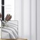 OWENIE Bob White Curtains 63 Inch Length 2 Panels Set for Living Room Bedroom Light Filtering Faux Linen Textured Soft Window Curtain Solid Soft Rod Pocket Drapes 40Wx63L Inches 2 Pcs White