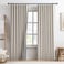 RAIN CITY Extra Wide Curtains 90 Inch Long 2 PanelsTotal 140 in Wide Boho Noise Reduction Window Burlap Track System Curtain Panels for Country Villa Back Tab Pleat Tape with HooksLinen Beige 70x90