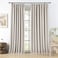 RAIN CITY Extra Wide Curtains 90 Inch Long 2 PanelsTotal 140 in Wide Boho Noise Reduction Window Burlap Track System Curtain Panels for Country Villa Back Tab Pleat Tape with HooksLinen Beige 70x90