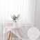SMILE WEAVER White Sheer Curtains for Living Room 54 inch LengthPrivacy Light Filtering Semi Sheer CurtainLightweight Voile Transparent Window Drapes for BedroomKitchenSet of 2 Panels