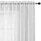SMILE WEAVER White Sheer Curtains for Living Room 54 inch LengthPrivacy Light Filtering Semi Sheer CurtainLightweight Voile Transparent Window Drapes for BedroomKitchenSet of 2 Panels