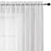 SMILE WEAVER White Sheer Curtains for Living Room 54 inch LengthPrivacy Light Filtering Semi Sheer CurtainLightweight Voile Transparent Window Drapes for BedroomKitchenSet of 2 Panels