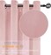 SMILETIME Pink Velvet Curtain Panels 2 Pack 52W x 108L Grommet Top Modern Style Living Room Light Filtering Noise Reducing Machine Washable