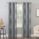 Sun Zero Artifact Abstract Painting Blackout Grommet Curtain Panel 40 x 84 Blue