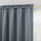 Sun Zero Easton Energy Saving Blackout Rod Pocket Curtain Panel Denim Blue 40 W x 84 L 1 Panel