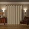 Sun Zero Nordic 2Pack Theater Grade Noise Reducing Extreme 100 Blackout Grommet Curtain Panel Pair 52 x 120 White