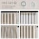 Topfinel 90 Inch Long Linen Curtains 2 Panel Set Modern Farmhouse Black Out Rustic Curtains for Living Room Room Darkening Tab Top Noise Reduction Textured Drape HookRing Included