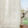 ugoutry Boho Linen Curtains for Bedroom Living Room Sage Green Farmhouse Boho Curtains 84 Inches Long Geometric Striped Patterned Mudcloth Grommet Top Rustic Window Drapes 2 Panels Green on Beige