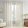 ugoutry Boho Linen Curtains for Bedroom Living Room Sage Green Farmhouse Boho Curtains 84 Inches Long Geometric Striped Patterned Mudcloth Grommet Top Rustic Window Drapes 2 Panels Green on Beige