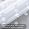 KOUFALL White Bedroom Curtains 63 Inch Length 2 Panel Rod Pocket Shabby Chic Farmhouse Cozy Pom Pattern Dot Textured Window Semi Sheer Short Boho Cute Curtains for Nursery Kitchen Sill Therapy Room De