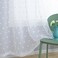 KOUFALL White Bedroom Curtains 63 Inch Length 2 Panel Rod Pocket Shabby Chic Farmhouse Cozy Pom Pattern Dot Textured Window Semi Sheer Short Boho Cute Curtains for Nursery Kitchen Sill Therapy Room De