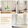 YoungsTex Linen Kitchen Window Curtains 40 Inches Long Short Drapes Light Filtering with Bronze Grommet Rustic Semi Sheer for Bathroom Small Windows 42 x 40 Inch 2 Panels