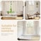YoungsTex Linen Kitchen Window Curtains 40 Inches Long Short Drapes Light Filtering with Bronze Grommet Rustic Semi Sheer for Bathroom Small Windows 42 x 40 Inch 2 Panels